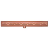 Wiesbaden Douchegoot Met Flens 100x7 cm 6.7 cm Diep Geborsteld Brons Koper - thumbnail
