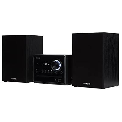 Aiwa MSBTU-300 Micro HiFi-systeem met Bluetooth, CD, USB, FM-radio, zwart