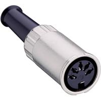 Lumberg 0122 08-1 DIN-connector Bus, recht Aantal polen: 8 Zilver 1 stuk(s) - thumbnail