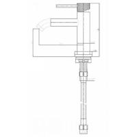 Wiesbaden Fonteinkraan Ribbd 1/2" Geborsteld Staal - thumbnail