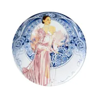 Heinen Delfts Blauw - Wandbord Anna d26.5cm - thumbnail