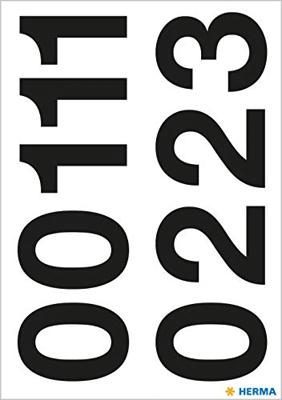 Etiket herma 4189 getallen 0-9 33 mm 16 st zwart