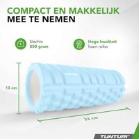 Tunturi Yoga Grid Foam Roller 33 cm | Ø 13 cm | licht blauw - thumbnail