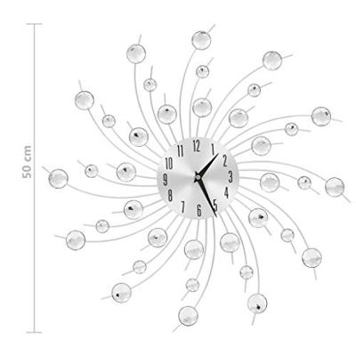 VidaXL Wandklok met quartz-mechanisme 50 cm modern ontwerp