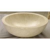 Waskom Imso Lavabo Tondo Levigato Beige Marmer 45x15cm - thumbnail