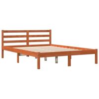 Bedframe zonder matras massief grenenhout wasbruin 120x190 cm - thumbnail