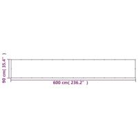 VidaXL Balkonscherm 90x600 cm 100% oxford polyester lichtgrijs - thumbnail