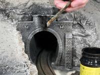 NOCH 34851 PROFI plus N Tunnelportaal 1-sporig Hardschuim model, Geverfd - thumbnail
