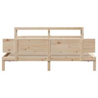 Bedframe met hoofdbord massief grenenhout 180x200 cm - thumbnail