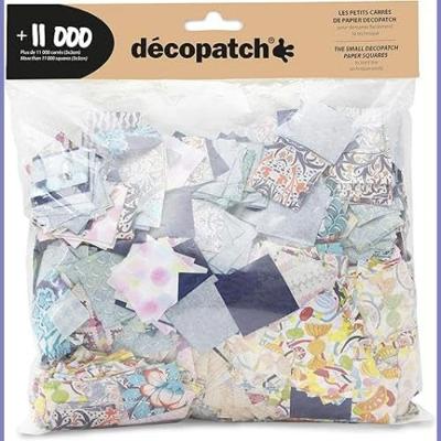 Hobbypapier décopatch 3x3cm 11.000 stuks ass