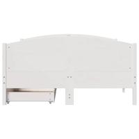 Bedframe zonder matras massief grenenhout wit 120x190 cm - thumbnail