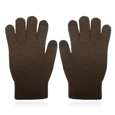 LGT JWLS Gebreide Heren Handschoenen - Warm Winter Bruin