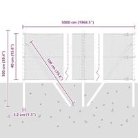 VidaXL Afrasteringspaal groen 50 x 0,4 m (13 mm gaas) staal en pvc - thumbnail