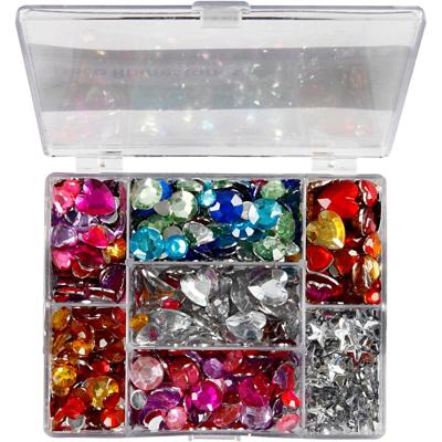 Creativ Company Strasstenen in opbergbox, 300st. Creativ Company Strasstenen in opbergbox, 300st.