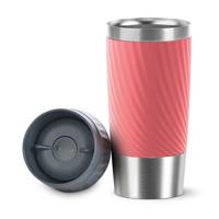 Tefal travel mug easytwist isoleerbeker 0.36l koraalrood - thumbnail