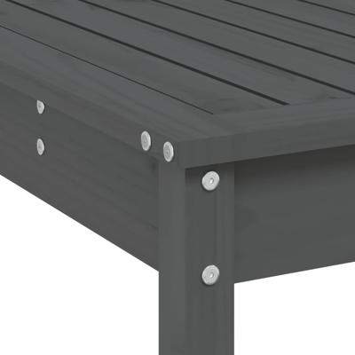 3-delige Tuinbarset massief grenenhout grijs - thumbnail