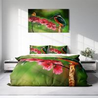 DLC Nature Flower 1-persoons (140 x 220 cm + 1 kussensloop) Dekbedovertrek - thumbnail