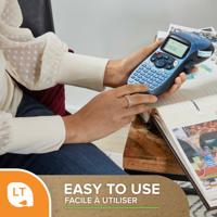 Gelamineerde Tape voor Labelmakers Dymo 91203 12 mm LetraTag® Zwart Rood (10 Stuks) - thumbnail