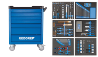 Gedore WSL-L-TS-190 | Gereedschapwagen WSL L7 + gereedschapset TS-190 | 190-delig - 2980320 - thumbnail