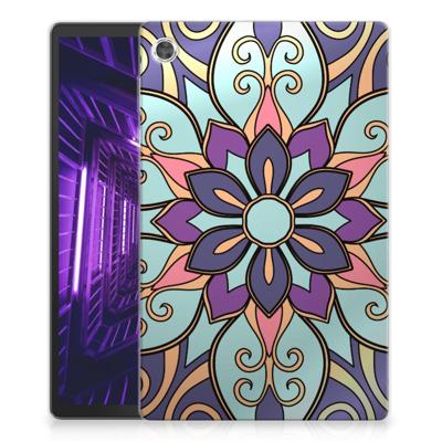Lenovo Tab M10 Plus | Siliconen hoesje | Purple Flower