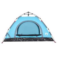 VidaXL Tent 2-persoons snelontgrendeling blauw - thumbnail