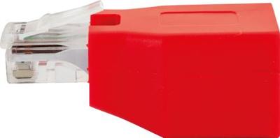 Schwaiger RJ45 Netwerk Adapter CAT 6 [1x RJ45-bus - 1x RJ45-stekker] Rood