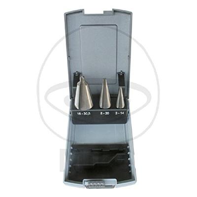 PRO conische plaatboren set peeler drill bit set.3 pc in plastic box