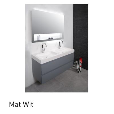 INK - Onderkast 2 Laden Greeploos Gelakt - 1200x450x520 Mm - Mat Wit