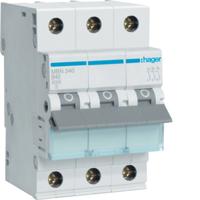 Hager MBN340 Hager MBN340, 50 - 60 Hz, 40 A, 3P Zekeringautomaat 3-polig 40 A 400 V - thumbnail