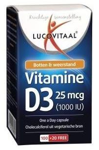 Lucovitaal Vitamine D3 25mcg 120Capsules Lucovitaal Vitamine D3 25mcg 120Capsules