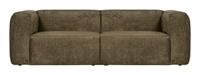 WOOOD 3,5-zits Bank 'Bean' Structure Velvet, kleur Moss - thumbnail