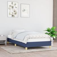 Bedframe zonder matras 90x190 cm stof blauw - thumbnail