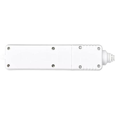 Sygonix BT-2372208 Stekkerdoos 3-voudig Wit 1 stuk(s)