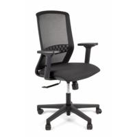 Linea Fabbrica Tekna 01 Zwart/Zwart Bureaustoel met 2D Armleuning - thumbnail