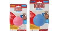 Hond Puppy ball met gat small (diameter 6 cm) Kong Gebr. de Boon - Kong - thumbnail