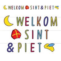 Haza Witbaard Letterslinger welkom sint & piet, 285cm - thumbnail