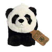 Eco Nation Pluchen knuffel - panda - 23 cm - thumbnail