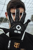 Elite Sport Warrior Keepershandschoenen Kids Zwart Wit - thumbnail