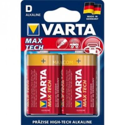 VARTA Longlife Max Power D Mono LR20 Batterij (verpakking met 2 stuks) Alkaline Batterijen – Made in Germany – ideaal voor speelgoed en dagelijks gebruikte apparaten