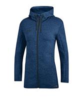 JAKO 6829D Jas Met Kap Premium Basics Dames - Marine Gemeleerd - 36 - thumbnail
