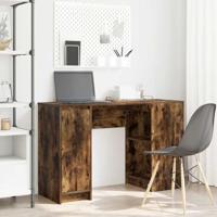 Bureau 120x42x76 cm spaanplaat gerookt eikenkleurig - thumbnail
