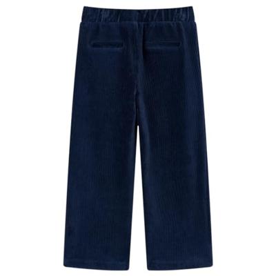 Kinderbroek 116 ribfluweel marineblauw