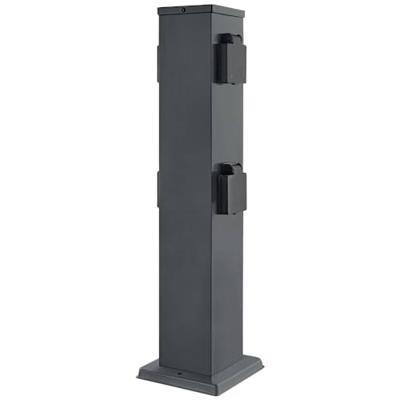 Heitronic 501335 Stopcontactsplitter Antraciet Aanraakbeveiliging Heitronic 501335 Stopcontactsplitter Antraciet Aanraakbeveiliging