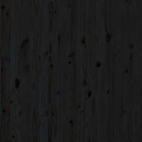 Hoofdbord wandmontage 96x3x91,5 cm massief grenenhout zwart - thumbnail