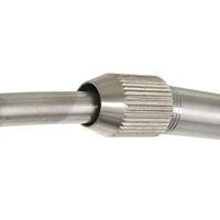 Steinhauer Wand BooglampSparkled RVS met witte kap - 8142ST - thumbnail