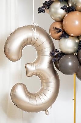 Folieballon Cijfer 0 Starlight Gold (86cm)