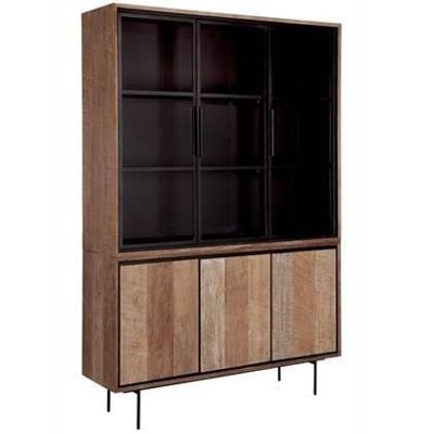 DTP Home Vitrinekast 'Metropole' Teakhout, 210 x 140cm