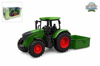 Kids Globe tractor met kiepbak - groen - thumbnail