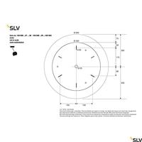 SLV Dimbare plafondlampMedo 60 60cm - 3000-4000K met grijze kap - 1001899 - thumbnail