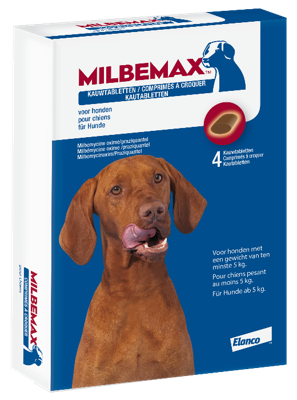 Milbemax kauwtabletten hond vanaf 5 kg 4 tabletten